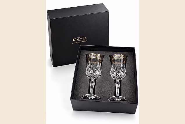 Zestaw 2 szt do wina 230ml dekorowane Opera Platin