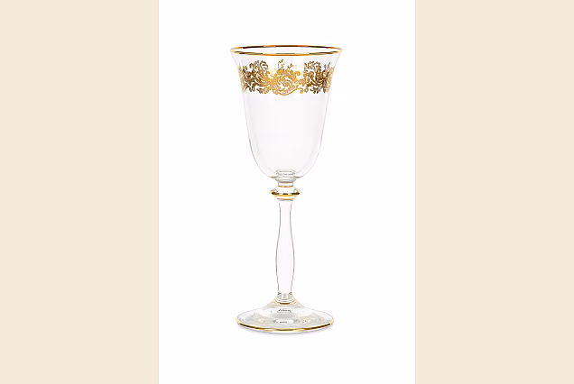 Luksusowe złocone kieliszki do wina białego 185ml Charme-CHRC-