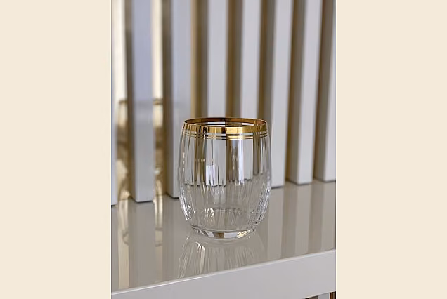 Marble Gold-MGE-szklanki niskie 300ml
