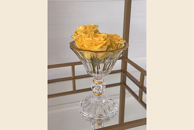 Marigold-ME-misa na nodze śr 15cm ze złotym rantem
