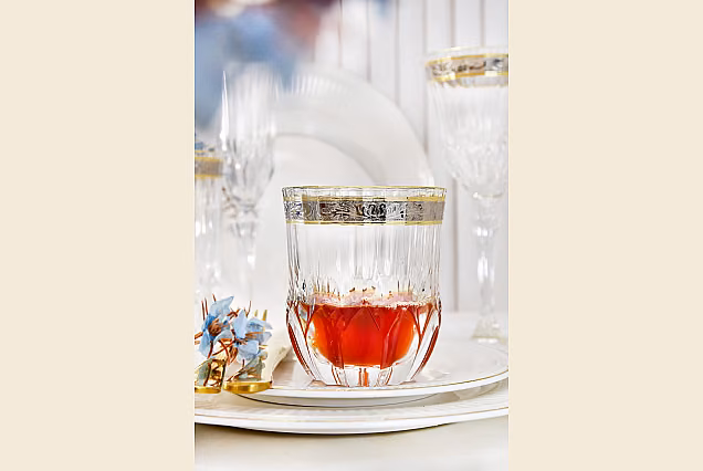 Eleganckie szklanki do whisky zdobione Palermo Crystal-PCE