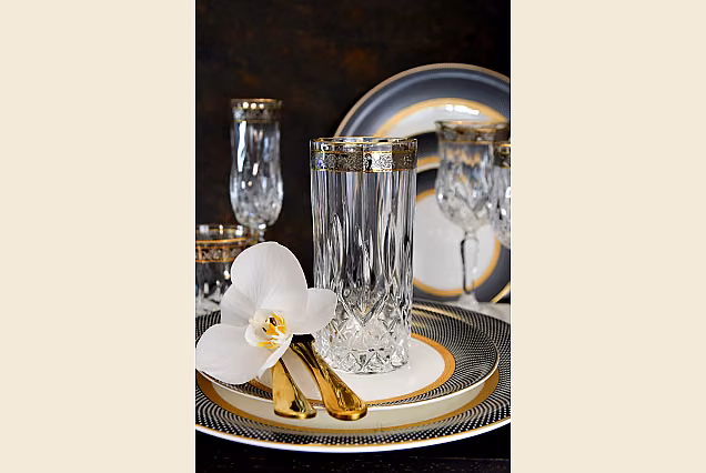 Eleganckie szklanki do napoju Opera Platin-OCD- 350ml