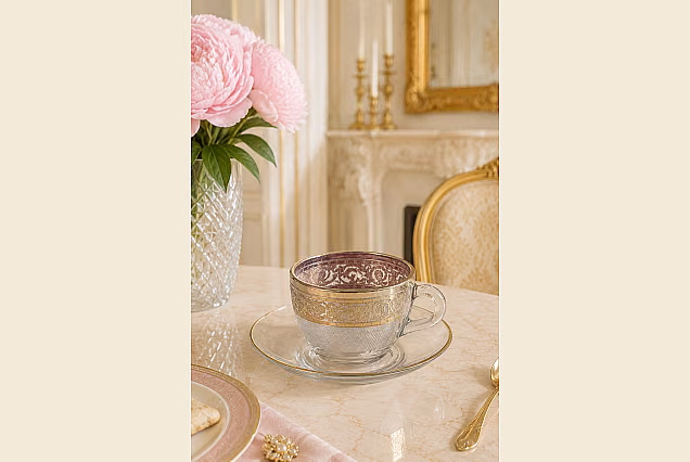 Komplet 6szt filiżanki do espresso ze spodkiem _Palace
