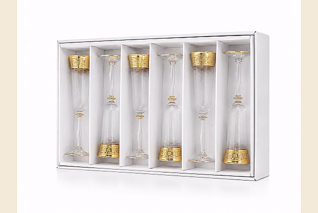 Kieliszki do szampana 190ml Palace w pudełku prezentowym